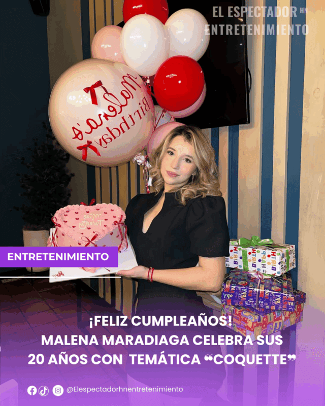 ¡Feliz cumpleaños! Malena Maradiaga celebra sus20 años con temática “coquette”