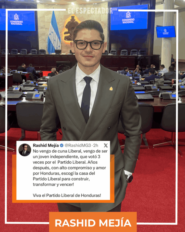 Rashid Mejía asegura que escogió el PLH para construir, transformar Honduras
