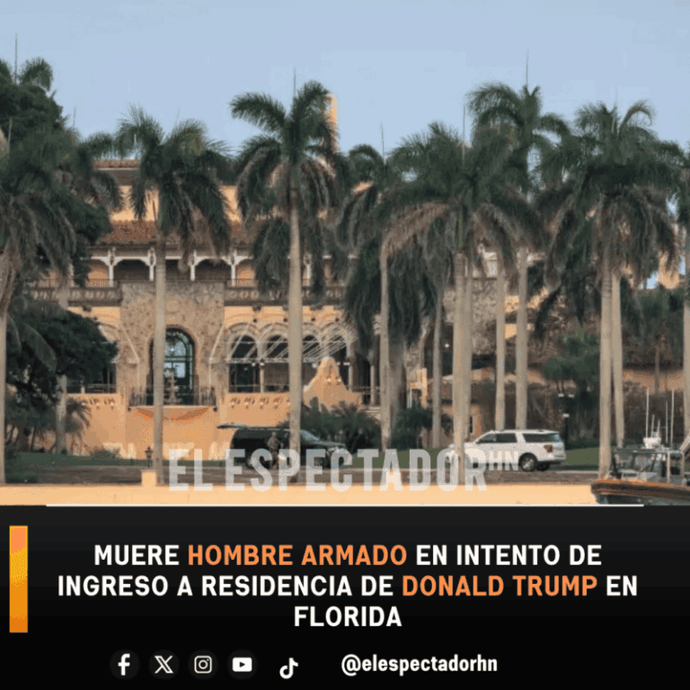 Muere hombre armado en intento de ingreso a residencia de Donald Trump en florida