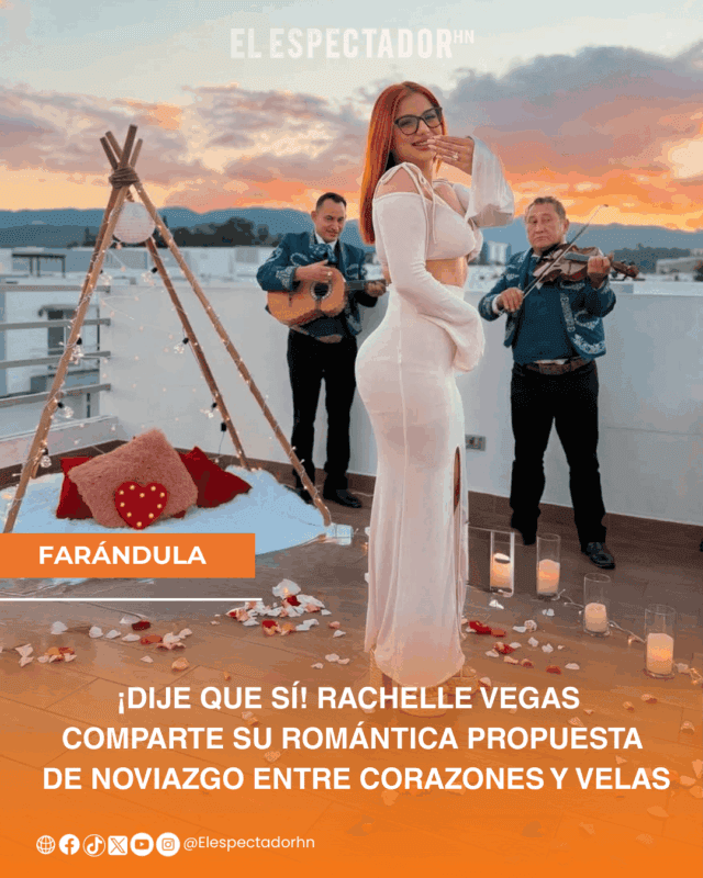 ¡Dije que sí! Rachelle Vegas comparte su romántica propuesta de noviazgo entre corazones y velas