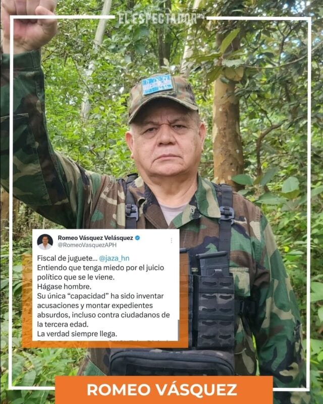 Romeo Vásquez afirma que la verdad sobre sus casos siempre prevalecerá finalmente.