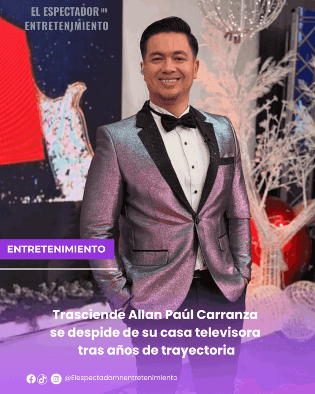 Trasciende Allan Paúl Carranza se despide de su casa televisora tras años de trayectoria