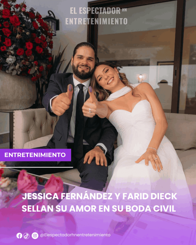 Jessica Fernández y Farid Dieck sellan su amor en su boda civil