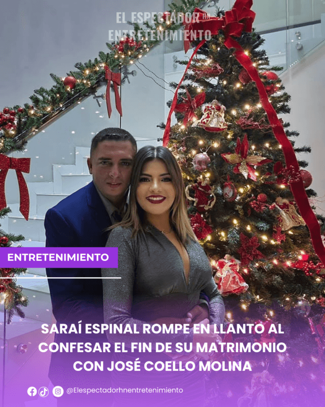 Saraí Espinal rompe en llanto al confesar el fin de su matrimonio con José Coello