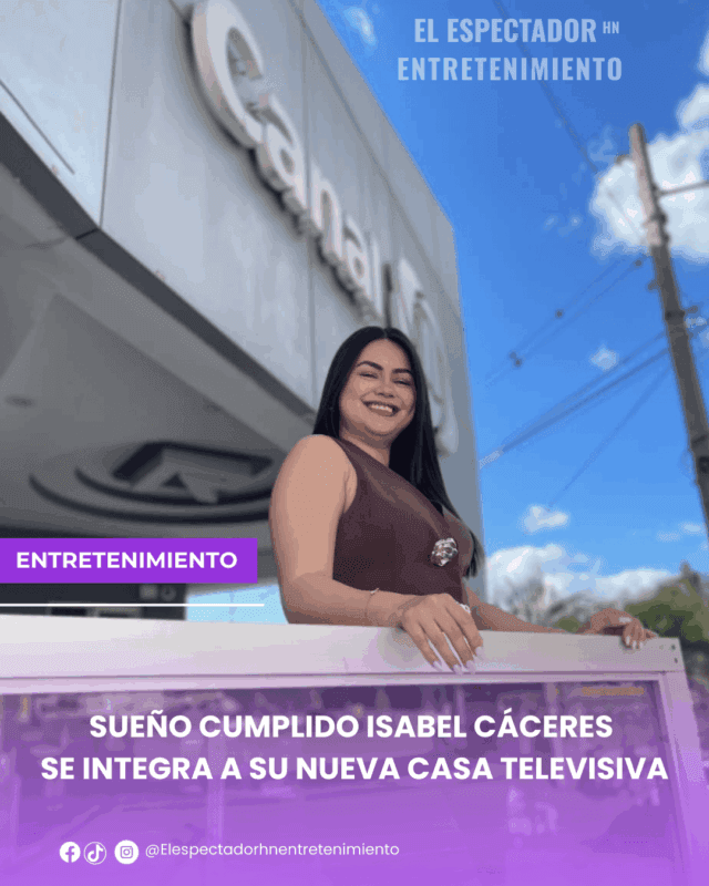 Sueño cumplido Isabel Cáceres se integra a su nueva casa televisiva