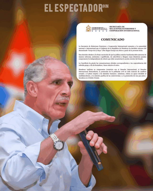 Gobierno de Asfura anuncia su retiro del Grupo de La Haya