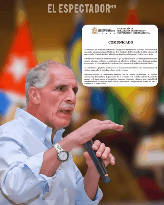 Gobierno de Asfura anuncia su retiro del Grupo de La Haya