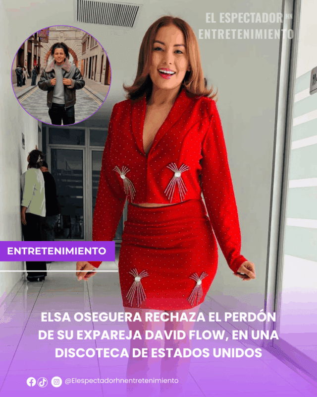 Elsa Oseguera rechaza el perdón de su expareja David Flow, en una discoteca de Estados Unidos