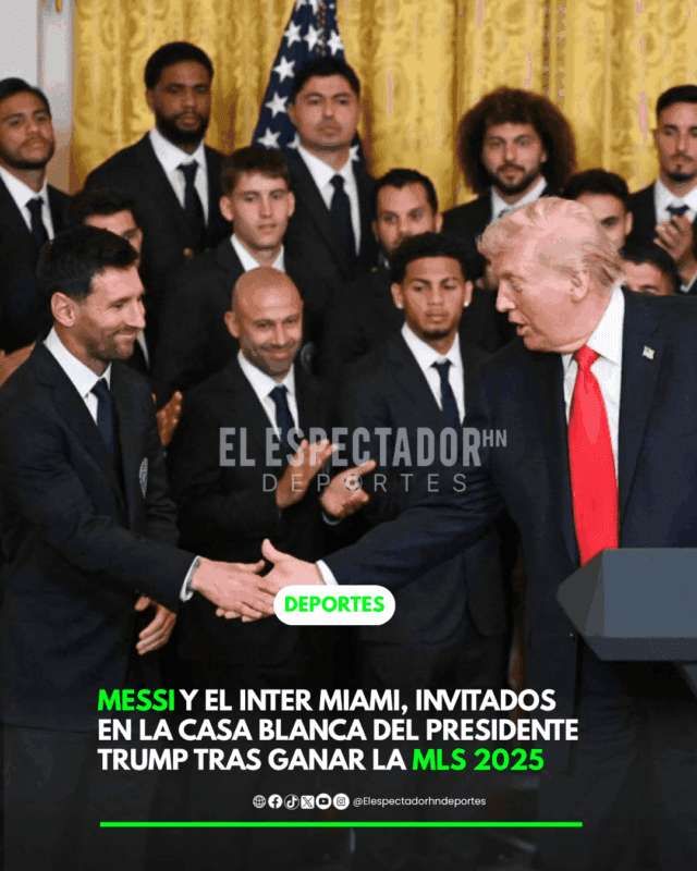 Messi y el Inter Miami, invitados en la casa blanca del presidente Trump