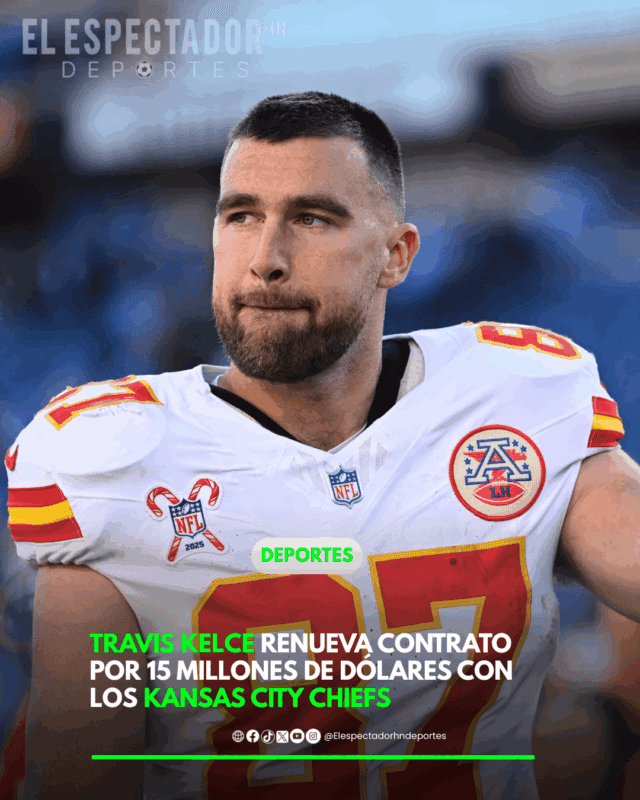 Travis Kelce renueva contrato por 15 millones de dólares con los Kansas City Chiefs