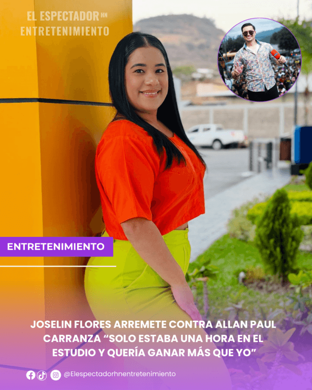 Joselin Flores arremete contra Allan Paul Carranza “solo estaba una hora en el estudio y quería ganar más que yo”
