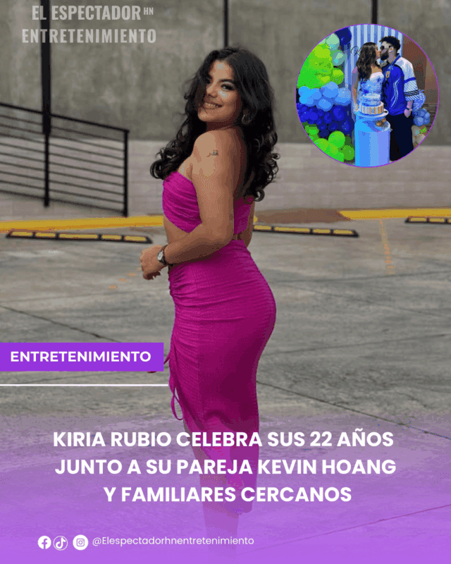 Kiria Rubio celebra sus 22 años junto a su pareja Kevin Hoang y familiares cercanos