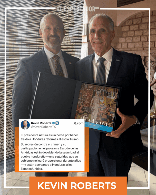 Kevin Roberts asegura reformas y seguridad en Honduras tras reunión con el presidente Asfura