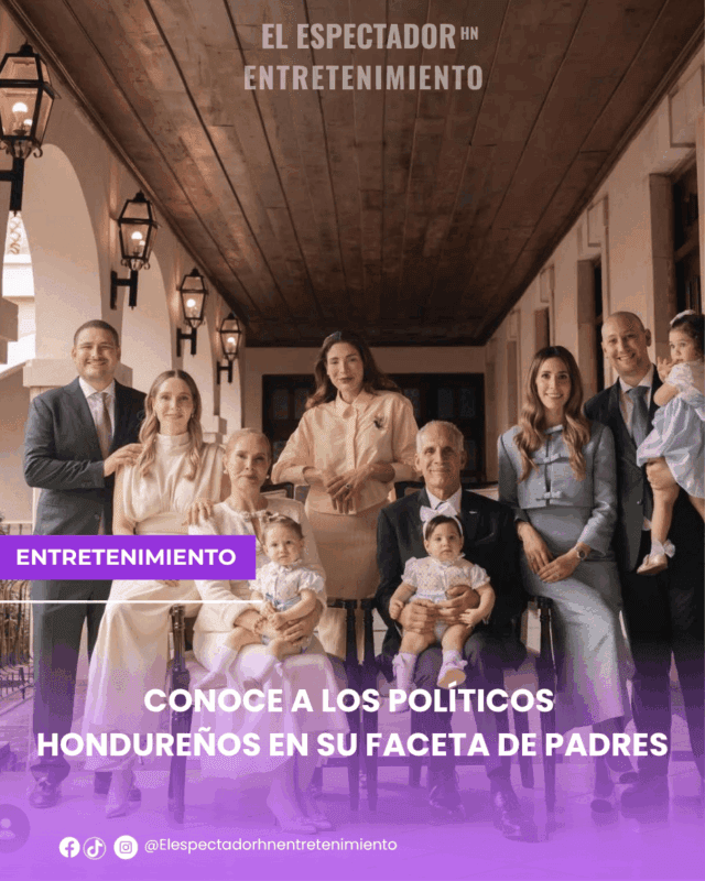 Conoce a los políticos hondureños en su faceta de padres