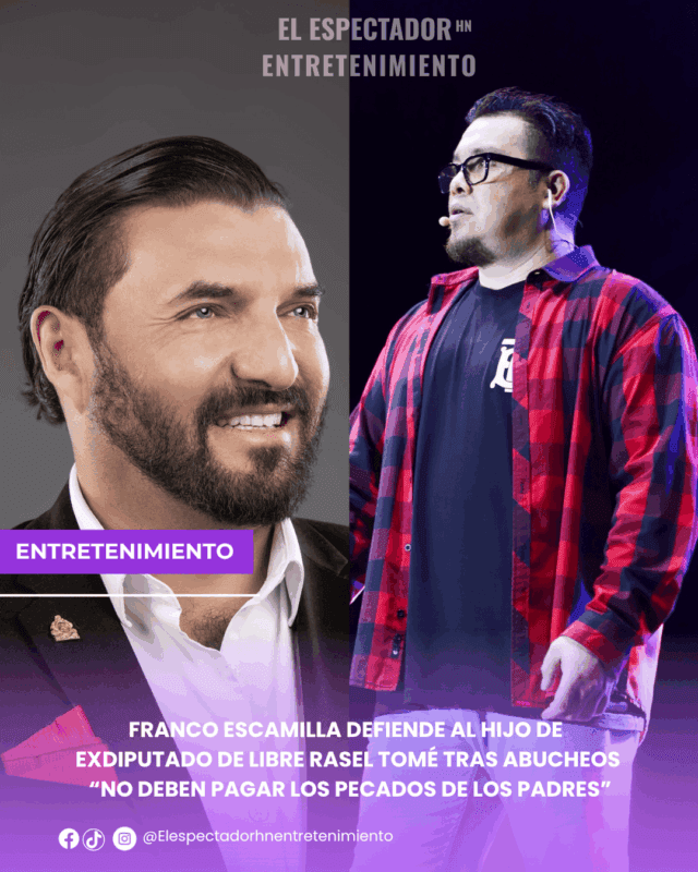 Franco Escamilla defiende al hijo de exdiputado de Libre Rasel Tomé tras abucheos “No deben pagar los pecados de los padres”