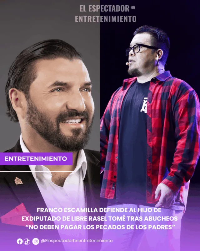 hijo de exdiputado de Libre Rasel Tomé tras abucheos “No deben pagar los pecados de los padres”
