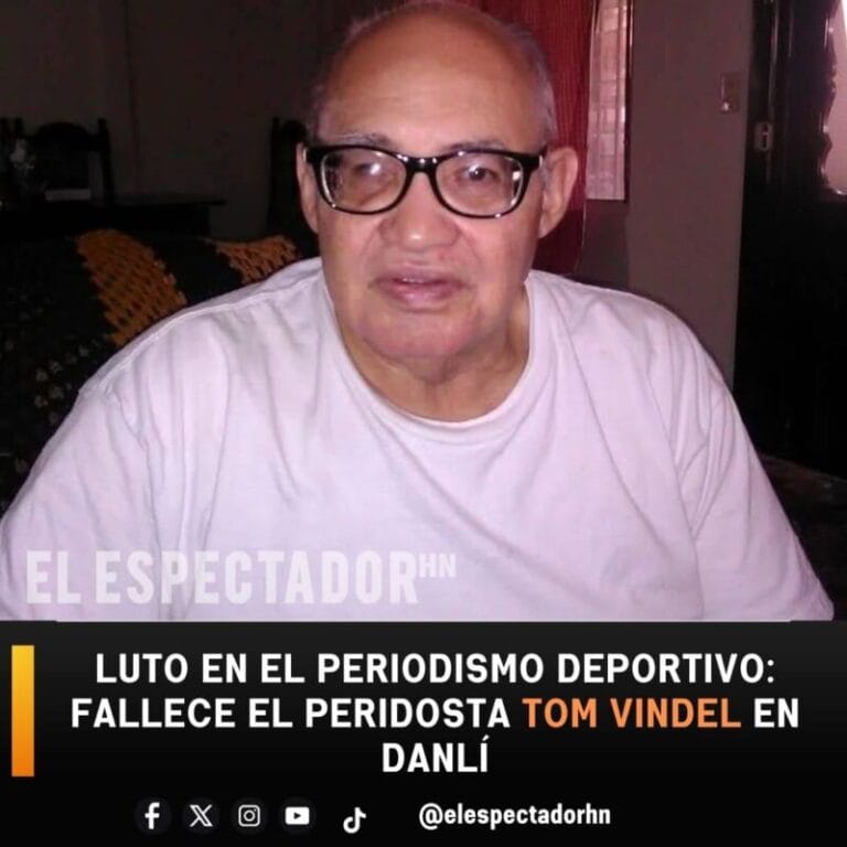 Luto en el periodismo deportivo: fallece el periodista Tom Vindel en Danlí