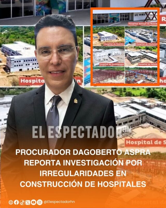Dagoberto Aspra investiga irregularidades en hospitales y posibles responsabilidades legales.