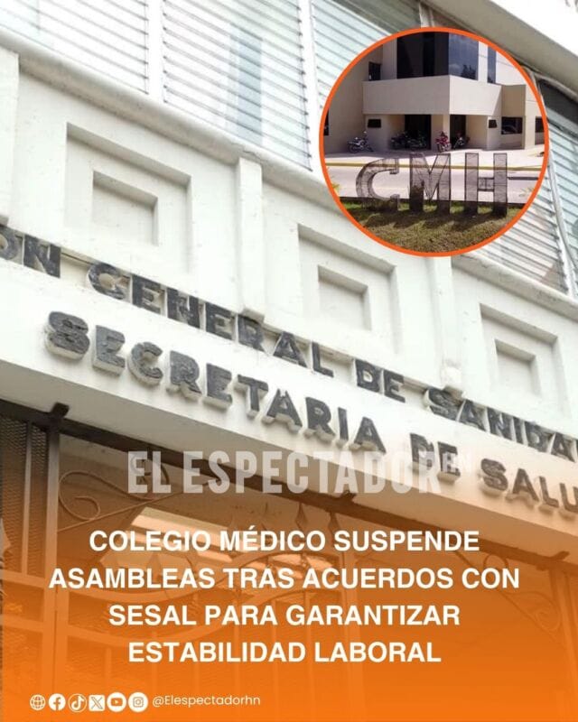 Colegio Médico logra acuerdos con Sesal para estabilidad laboral y mejora salarial médica.