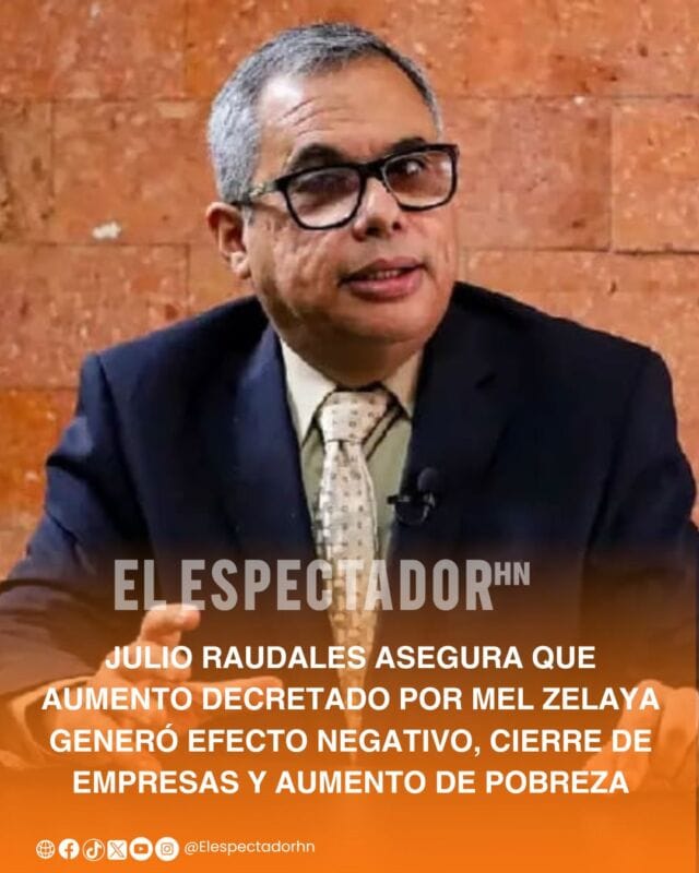 El salario mínimo influye en empleo y pobreza según análisis económico nacional actual Julio Raudales
