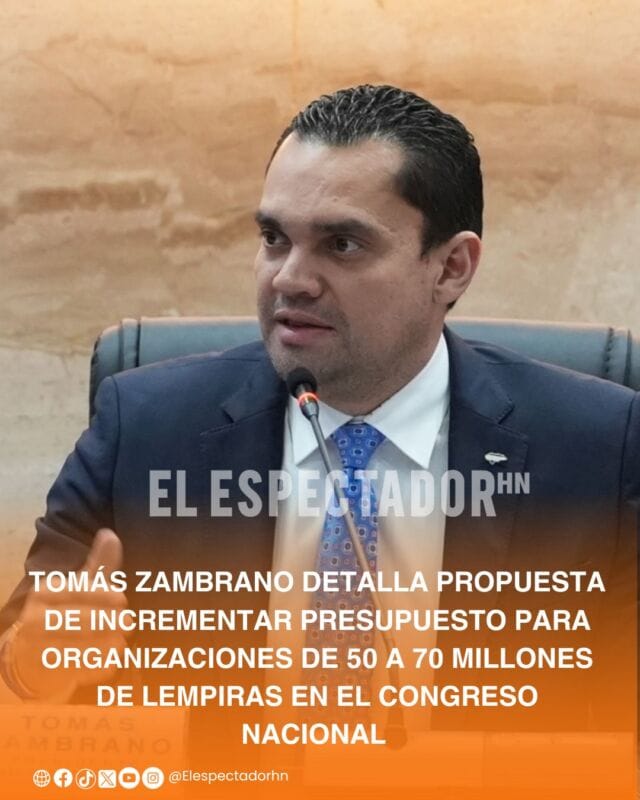 Tomás Zambrano impulsa presupuesto para organizaciones sociales en Congreso Nacional