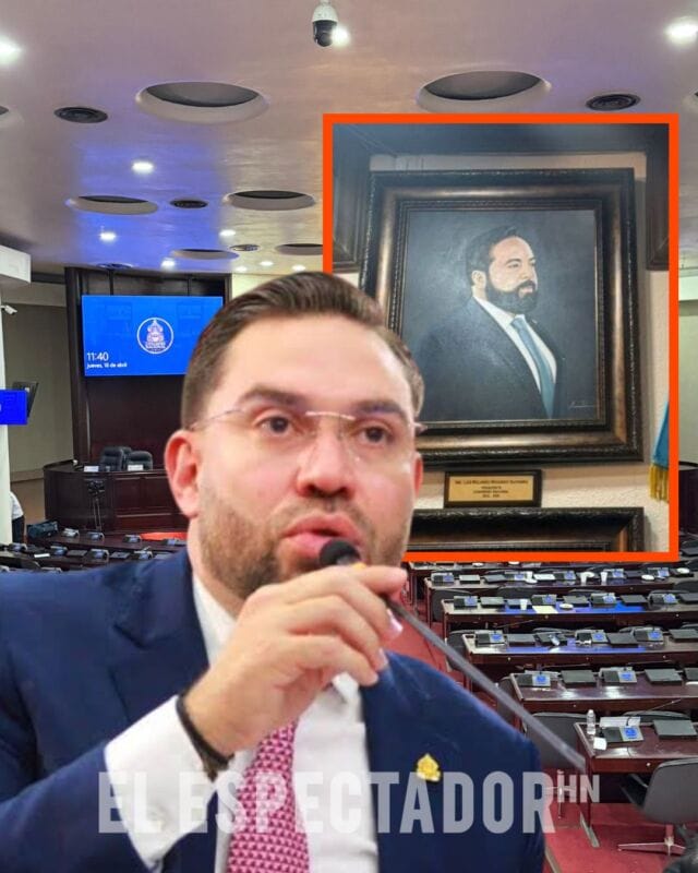 Congreso aprueba retiro de retrato de Luis Redondo y propone sustituirlo por Jorge Cálix