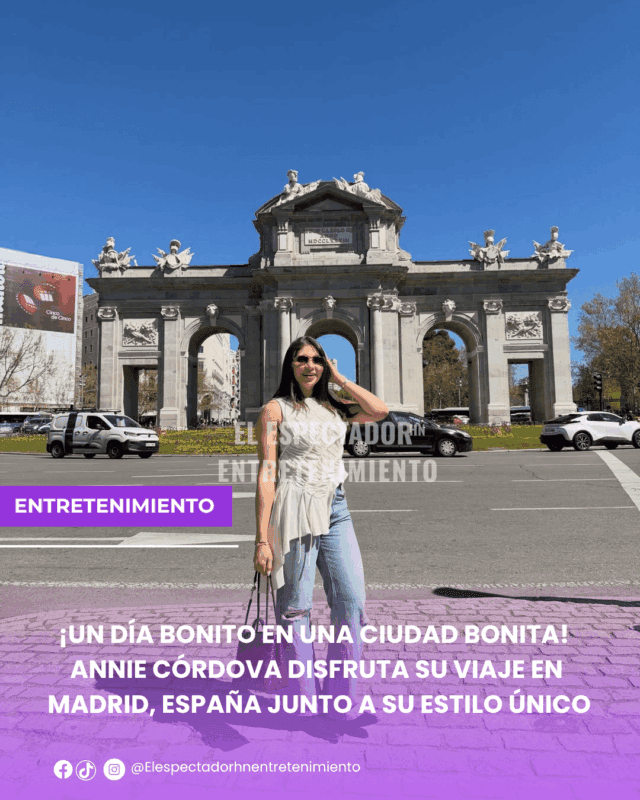 Annie Córdova disfruta su viaje en Madrid, España junto a su estilo único