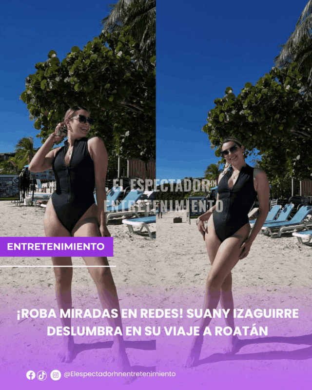 Suany Izaguirre deslumbra en su viaje a Roatán
