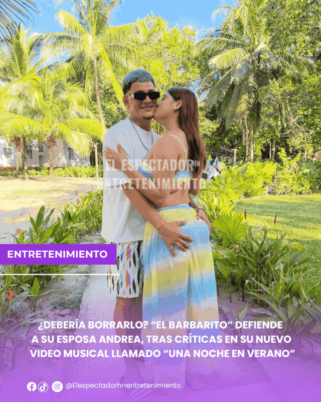 El barbarito defiende a su esposa Andrea