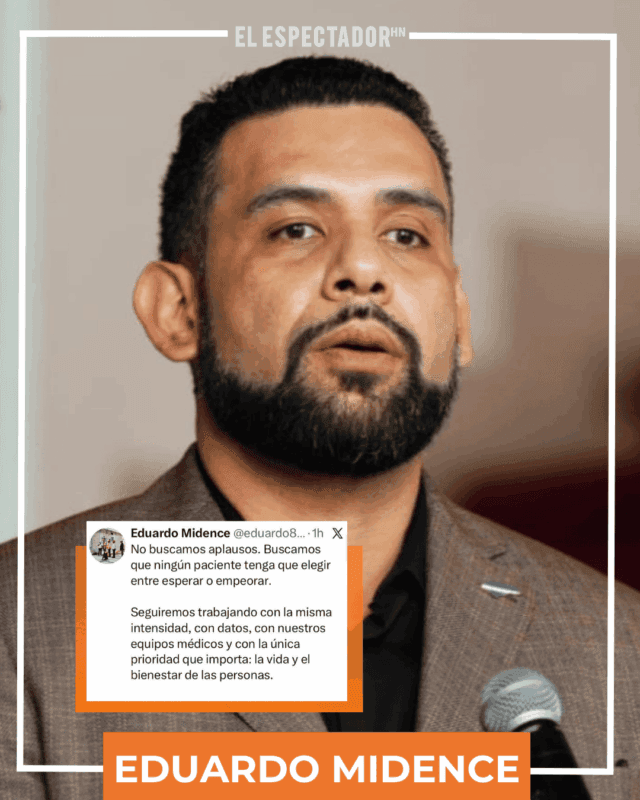 Eduardo Midence: “No buscamos aplausos, buscamos salvar vidas”