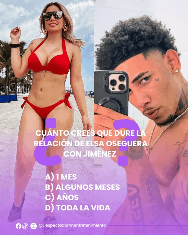 ¿Cuánto crees que dure la relación de Elsa Oseguera con Jiménez?