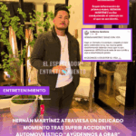 Hernán Martínez atraviesa un delicado momento tras sufrir accidente automovilístico “ayúdennos a orar”