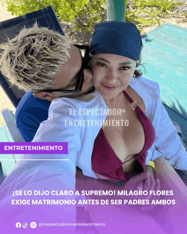 Milagro Flores exige matrimonio antes de ser padres ambos