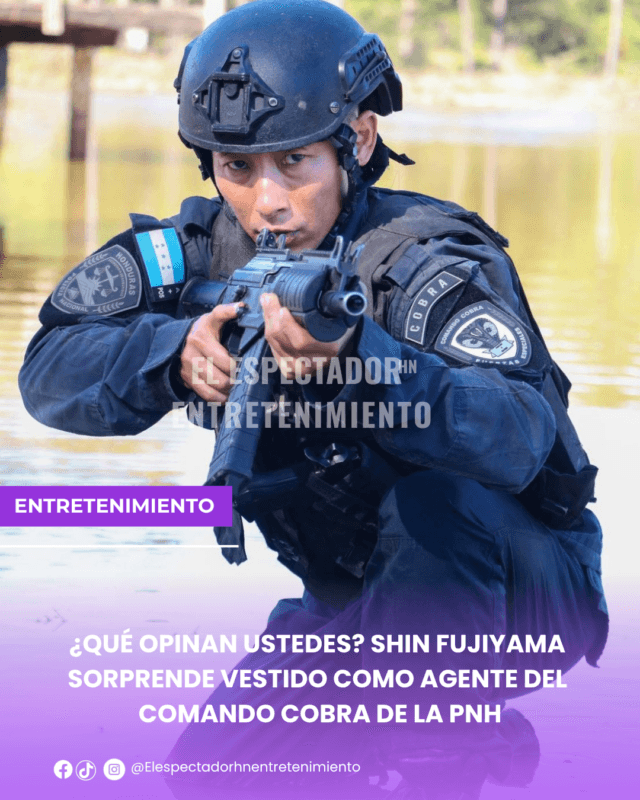 Shin Fujiyama sorprende vestido como agente del comando cobra de la PNH