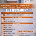 Conoce la comisión especial evaluadora para postulantes al CNE y TJE