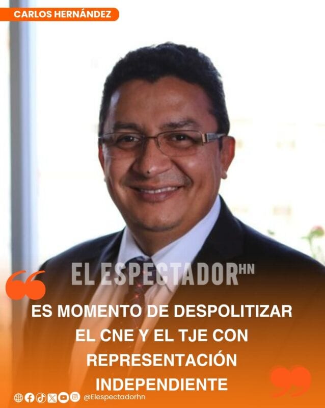 Carlos Hernández impulsa reforma electoral para despolitizar instituciones en Honduras actual