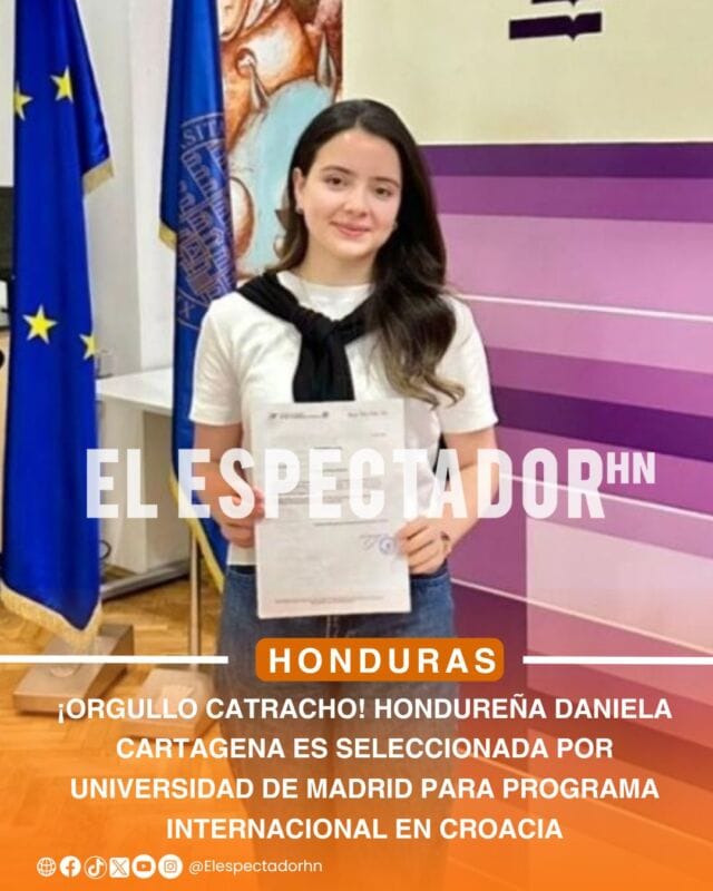 Daniela Cartagena impulsa orgullo hondureño en formación internacional académica.