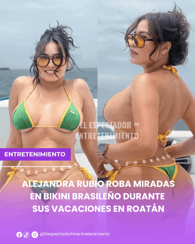 Alejandra Rubio roba miradas en bikini brasileño durante sus vacaciones en Roatán