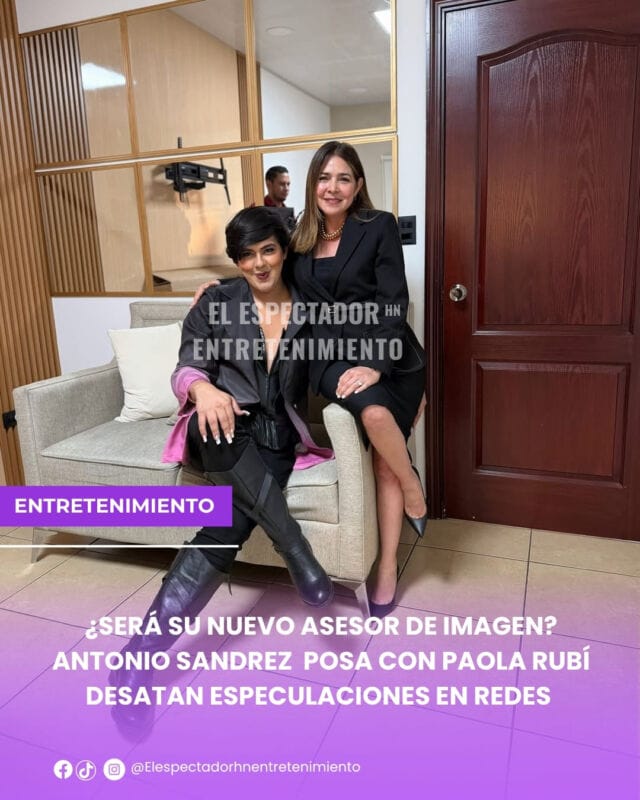  Antonio Sandrez posa con Paola Rubí y desata especulaciones en redes