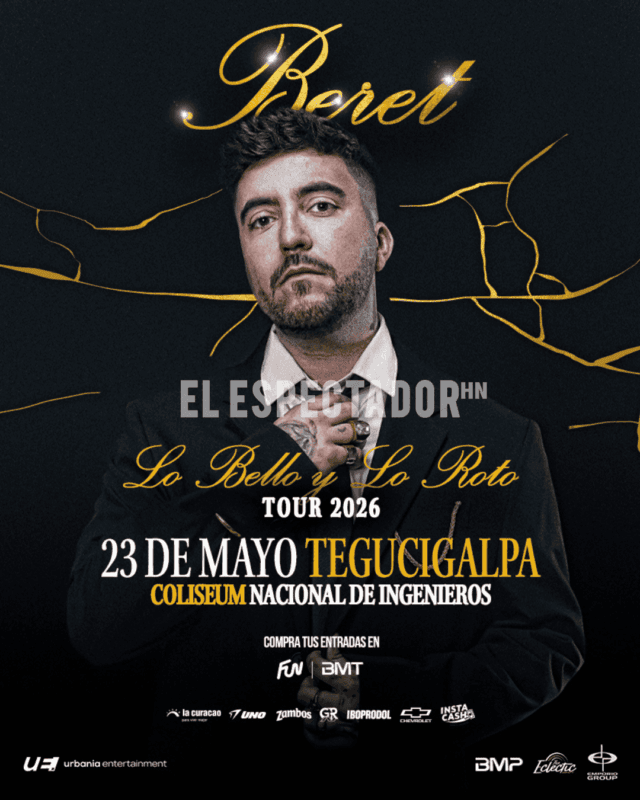 Beret llegará a Honduras con su gira “lo bello y lo roto tour 2026” en Tegucigalpa
