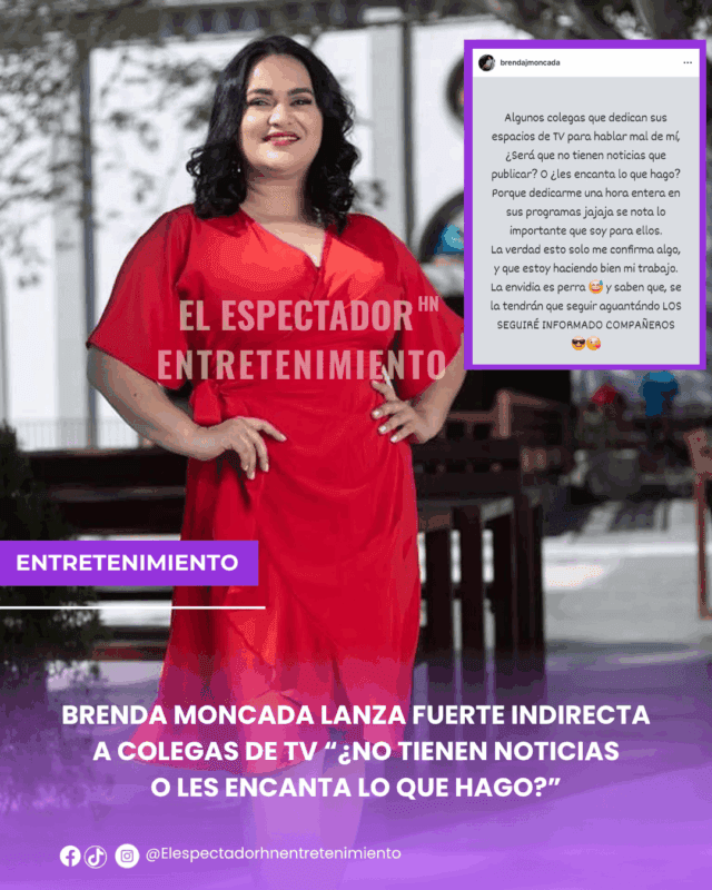 Brenda Moncada lanza fuerte indirecta a colegas de tv “¿no tienen noticias o les encanta lo que hago?”