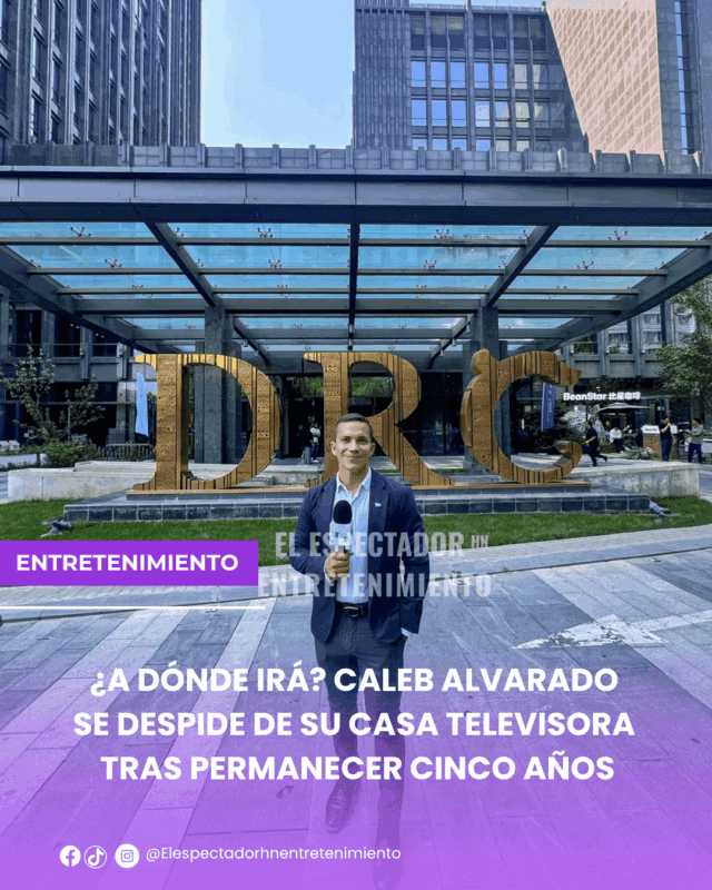  Caleb Alvarado se despide de su casa televisora tras permanecer cinco años