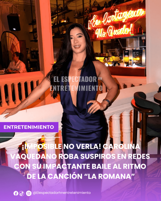 Carolina Vaquedano roba suspiros en redes con su impactante baile al ritmo de la canción “La romana”