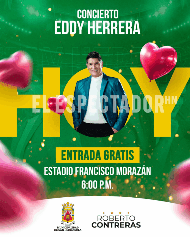 Cierre de calles en San Pedro Sula por concierto de Eddy Herrera