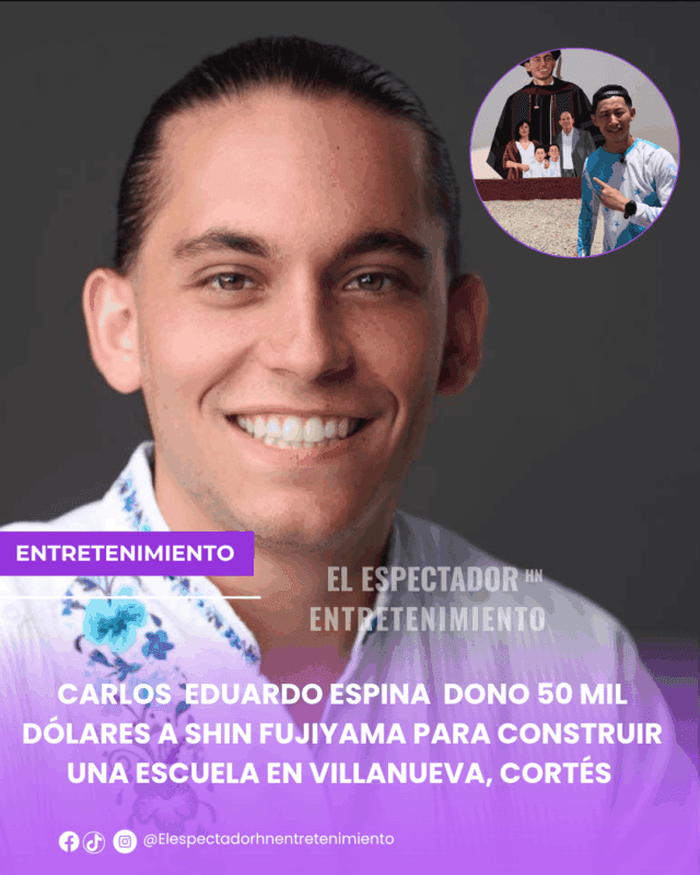 Eduardo Enrique Espina aporta 50 mil dólares a Shin Fujiyama para construir una escuela en Villanueva, Cortés