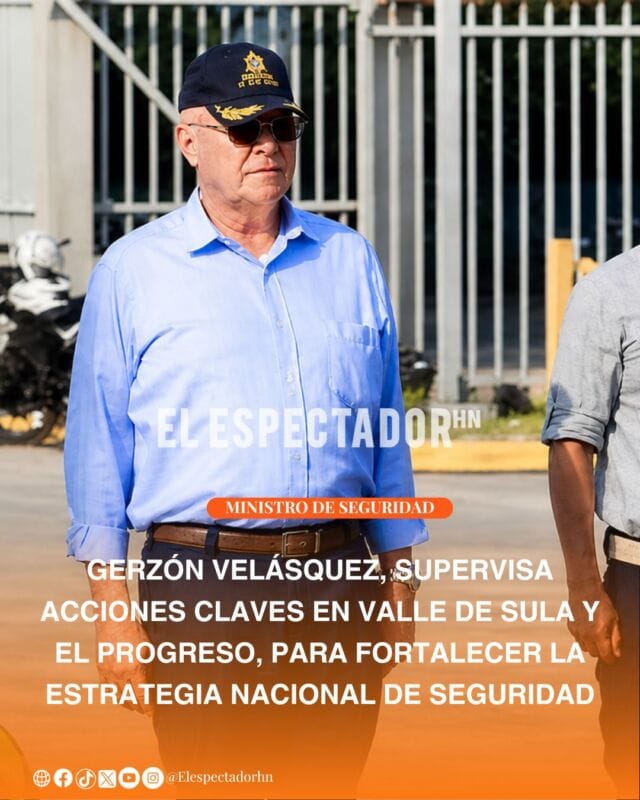 Ministro de seguridad, Gerzón Velásquez, supervisa acciones claves en Valle de Sula y el progreso para fortalecer la estrategia nacional de seguridad