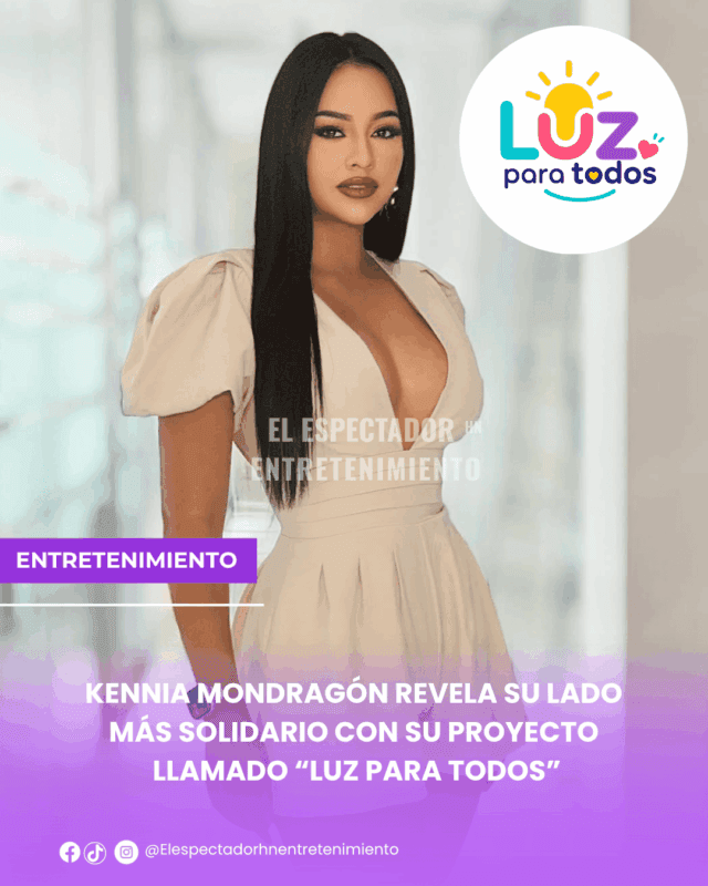 Kennia Mondragón revela su lado más solidario con su proyecto llamado “Luz para Todos”