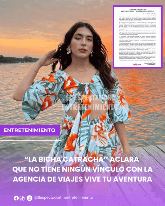 La bicha catracha aclara que no tiene ningún vínculo con la agencia de viajes vive tu aventura