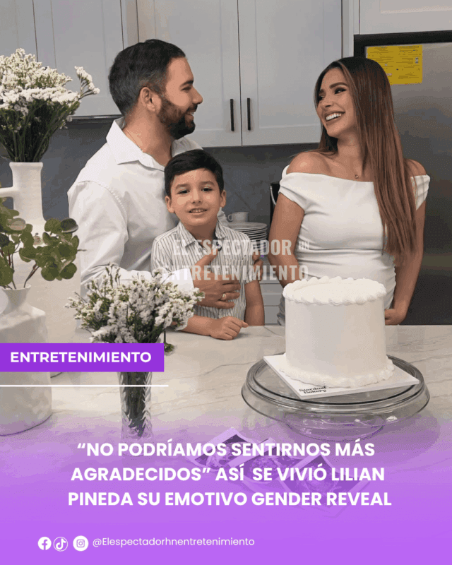Lilian Pineda su emotivo gender reveal