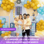 ¡En familia! Rosyl Mejía celebra a lo grande los cinco años de vida de su hijo mayor Marco